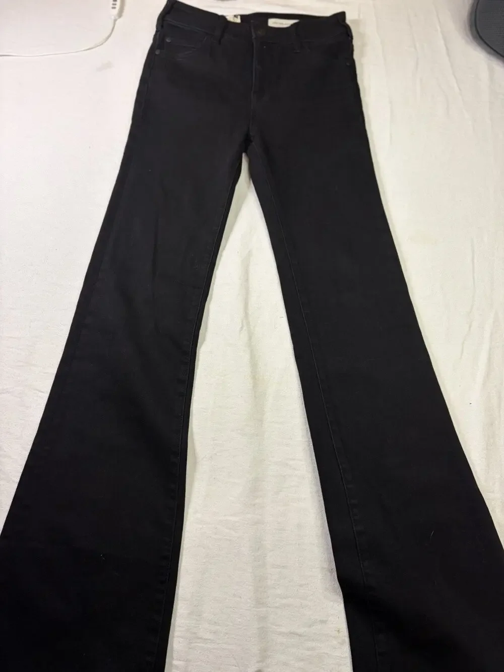 Pilcro Anthropologie Jeans Women’s Size 25 High Rise Bootcut Black Stretch Denim